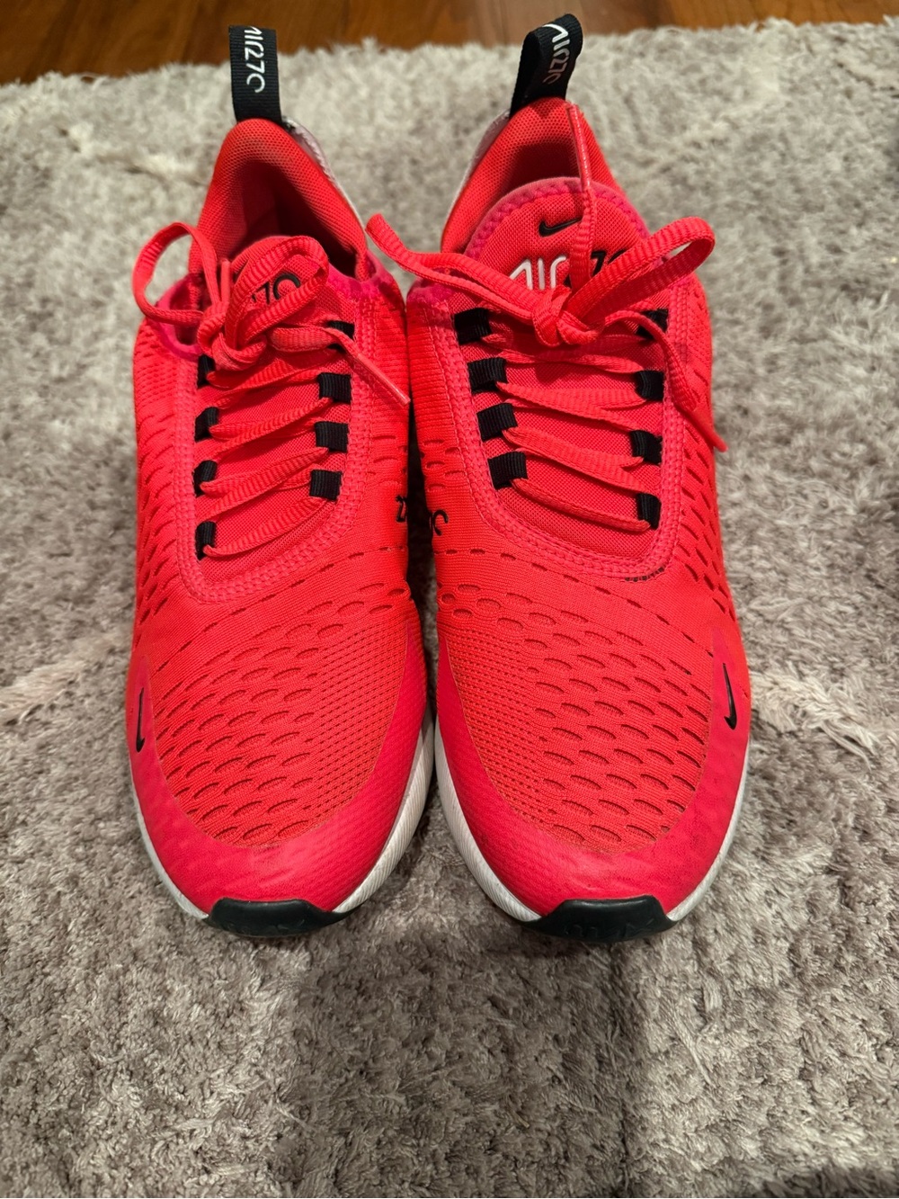 Nike Red Running Sneakers with Black Accents